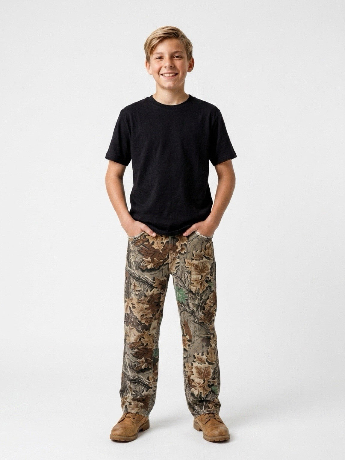 Camo Youth Boys Pants Size Large Hunting Outdoor Pants ~ Sz Large