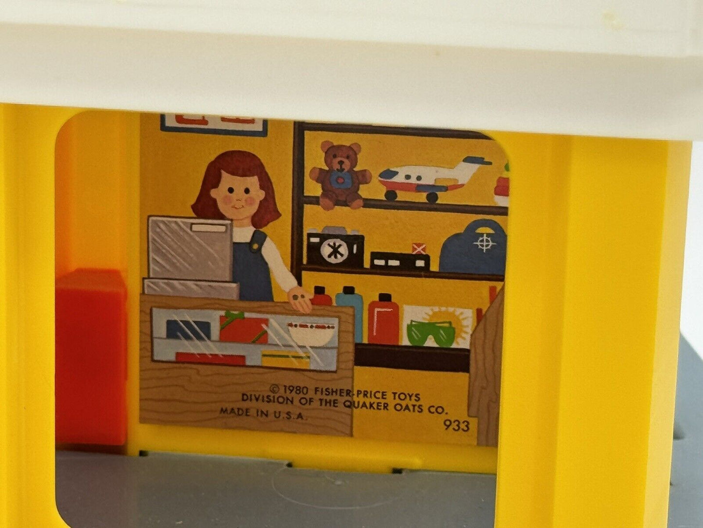 Vintage Fisher Price Little People Airport With Plane, Helicopter& Accessories