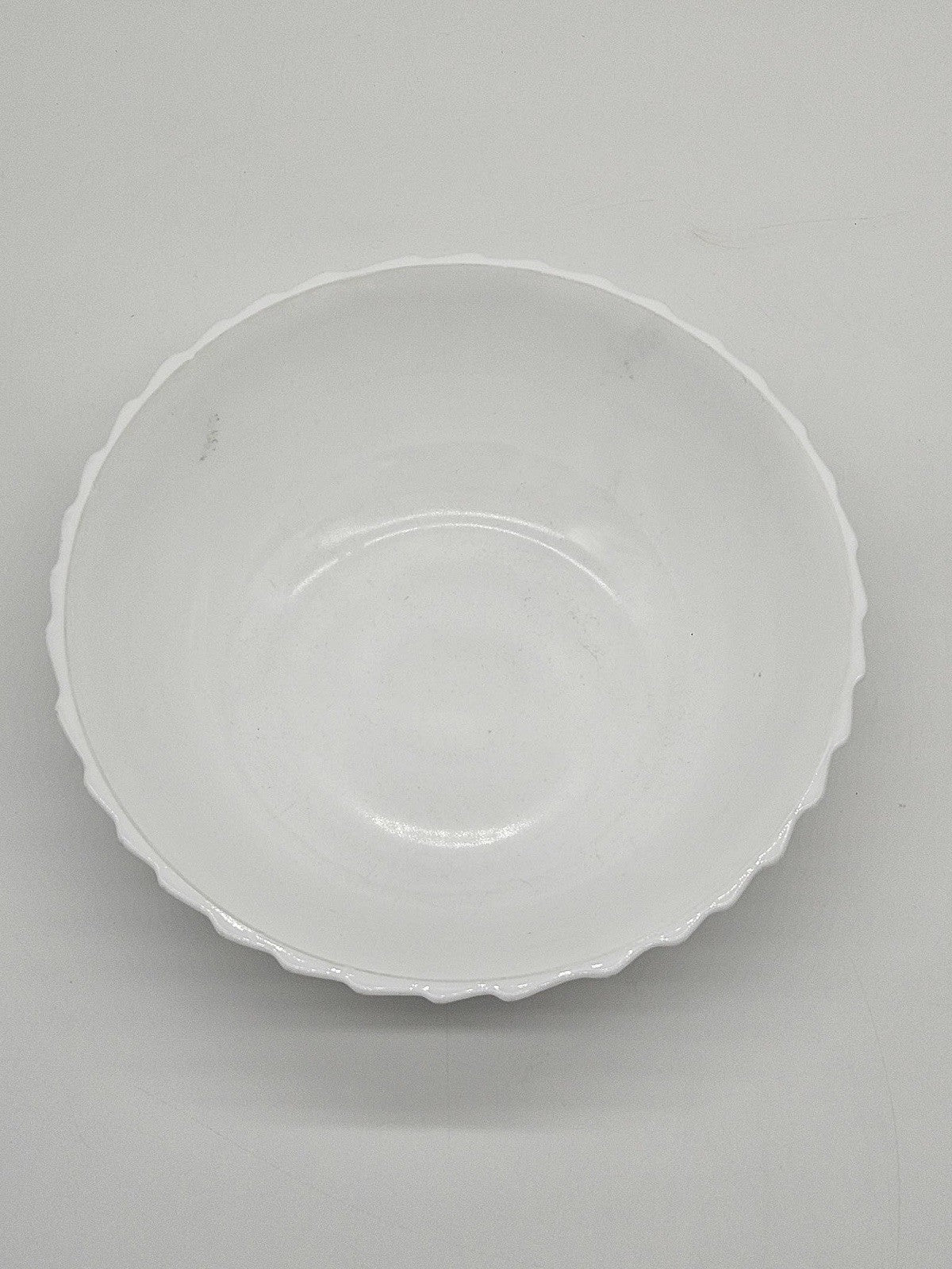 Vintage Indiana Glass Milk Glass White Basket Weave Weavetex Serving Bowl