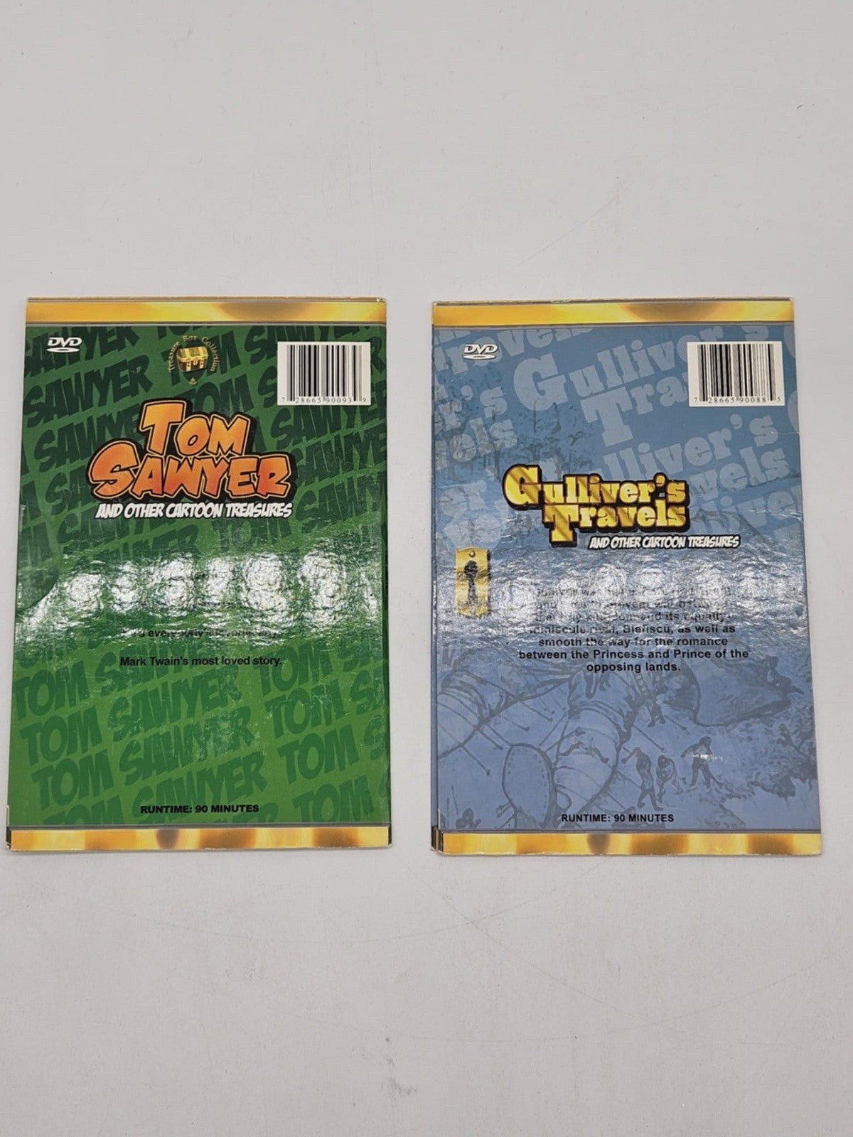 "TOM SAWYER" & “ Gulliver’s Travels” Treasure Box Collection Classic Cartoon DVD