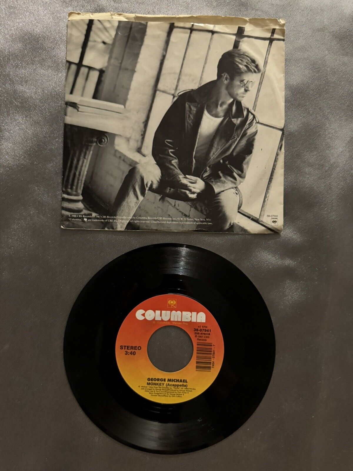 George Michael - Monkey - RECORD & Picture SLEEVE  (45RPM 7”)