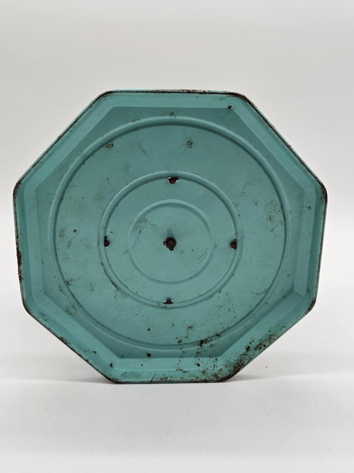 J Chein Antique Tin Litho Metal Globe Seasons Months Zodiac Base Lindbergh Route