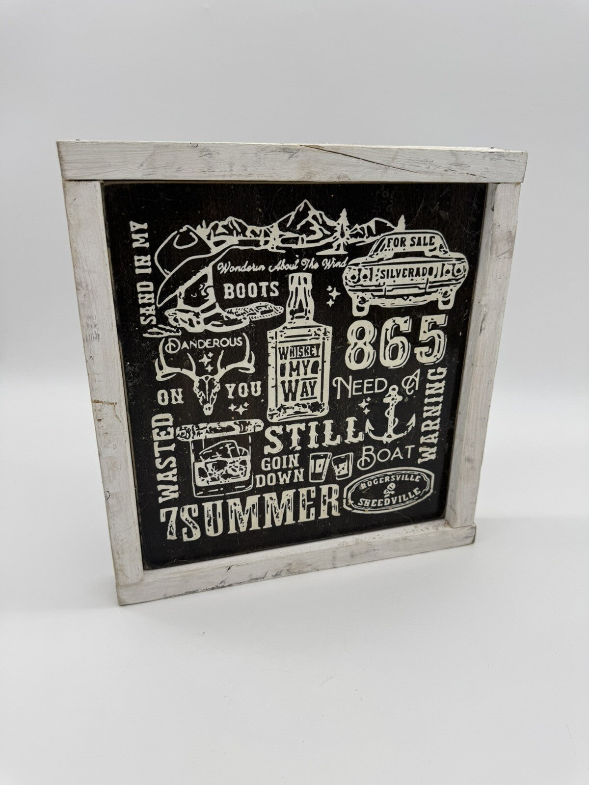 Morgan Wallen “WASTED ON WALLEN” Wooden Home Decor