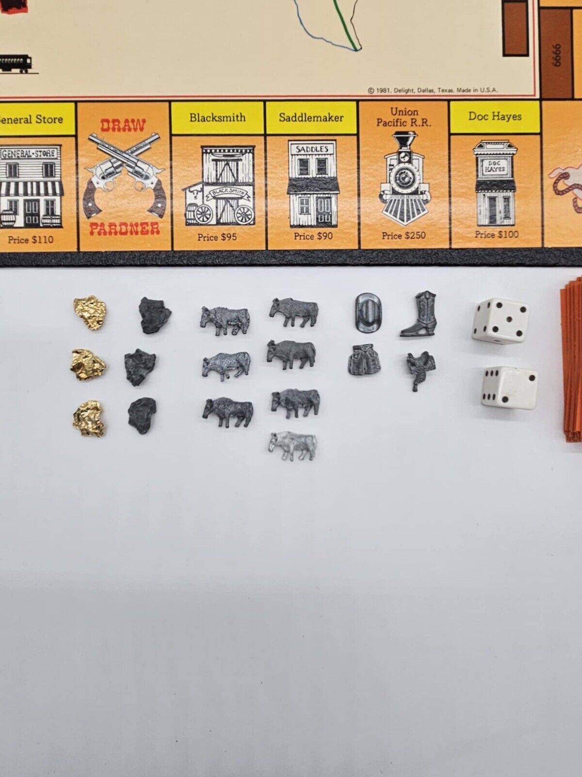 Vintage 1983 The Great Stampede West Monopoly Board Game - COMPLETE