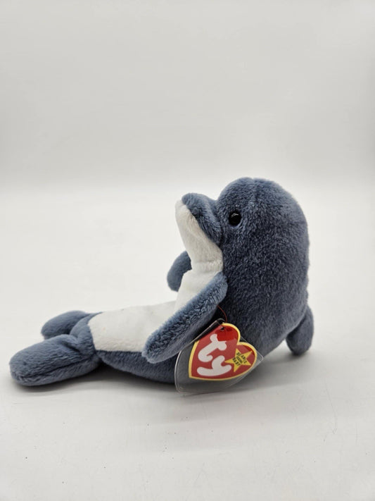 Ty Beanie Baby Echo Dolphin Blue Sea Retired Style 4180 1996 Rare Plush Ocean