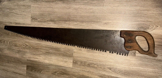 Antique Vintage 48" Warranted Superior One or Two Man Logging Timber Saw Tool