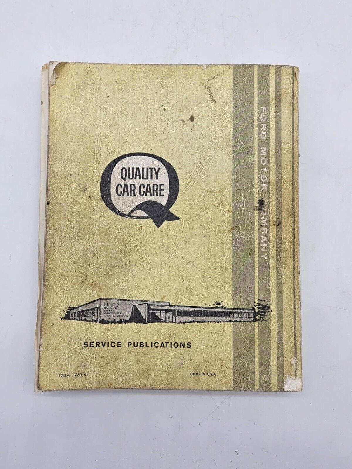 Original 1968 FORD MUSTANG FALCON FAIRLAINE MERCURY MONTEGO COUGAR SHOP MANUAL