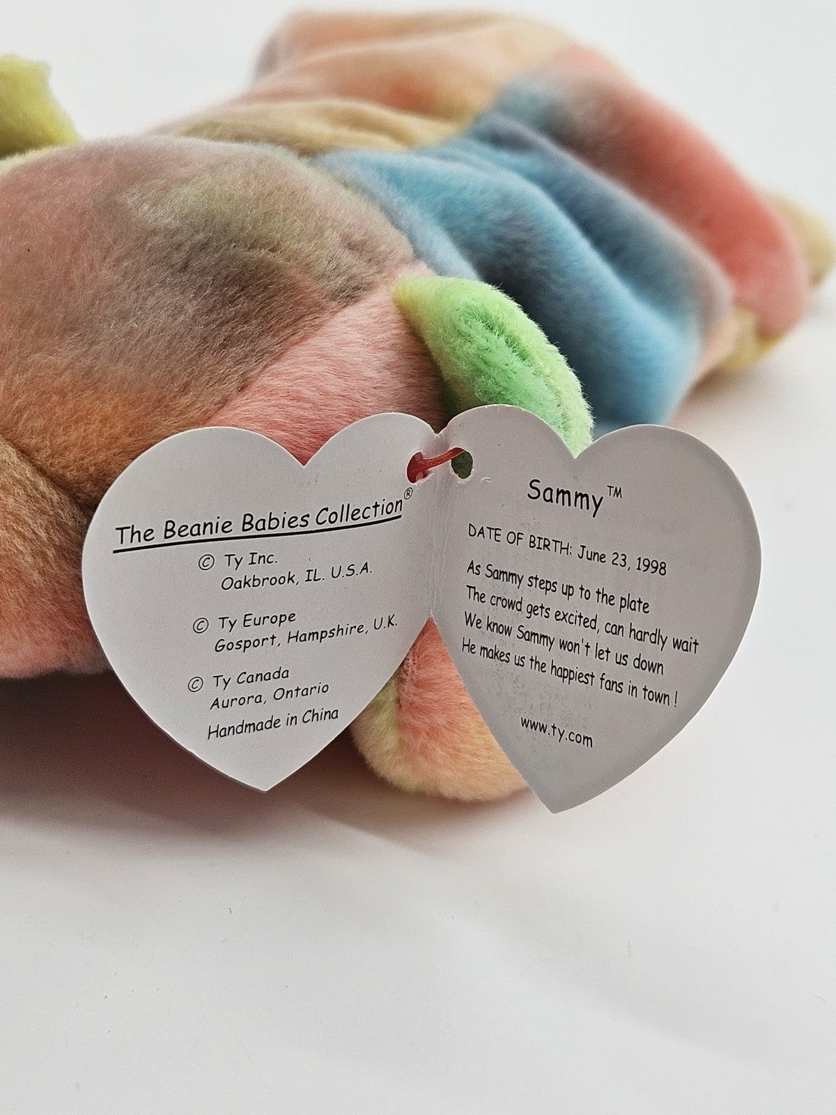 Ty Beanie Babies - Sammy the Bear - (1999, Retired)