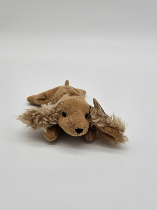 Ty Beanie Baby Spunky Dog 1997 Plush Stuffed Animal Toy Collectible Rare Vintage