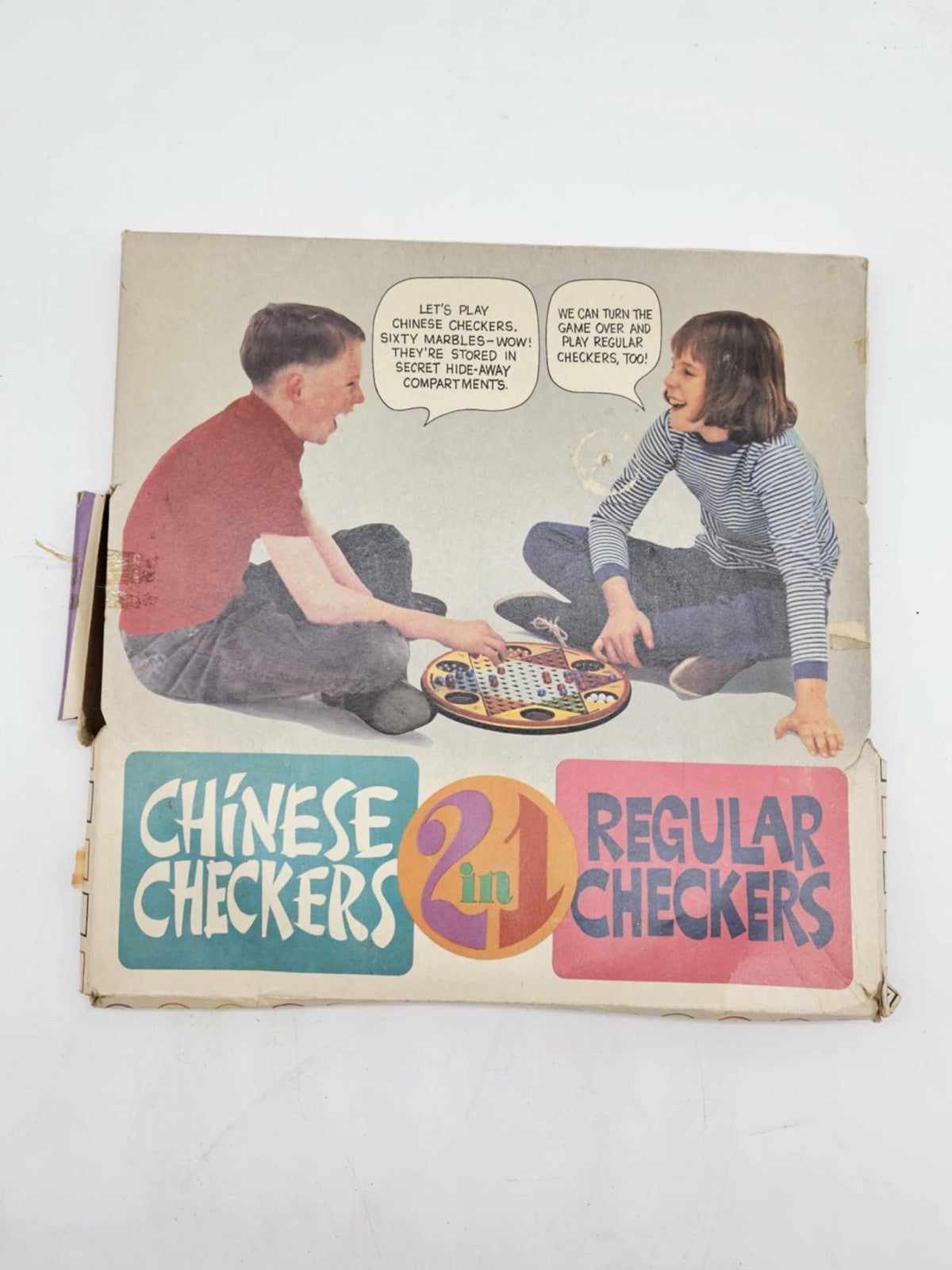Vintage Chinese Checkers 2in1 Regular Checkers Chein