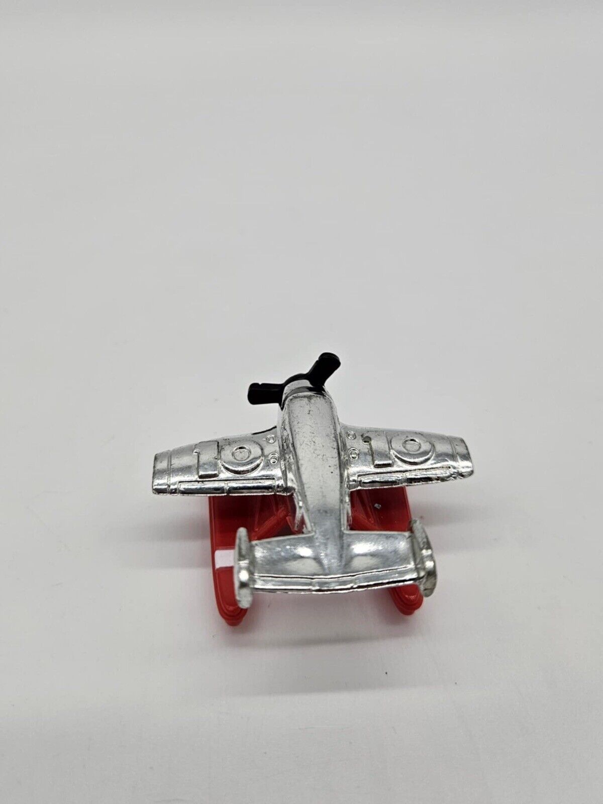 Micro Machines Ocean Flyer LGT Plane Aircraft 1996 Red and Chrome EUC