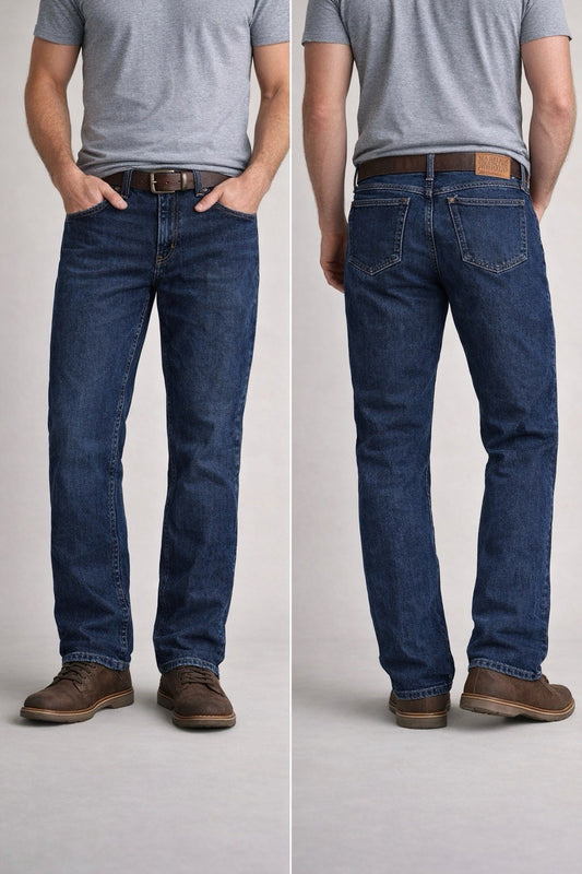 Marithé + François Girbaud Dark Wash Straight Leg Jeans – Men’s Size 36