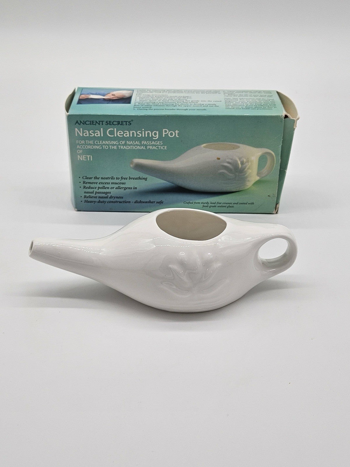 Neti Nasal Cleaning Pot Ancient Secrets Lotus