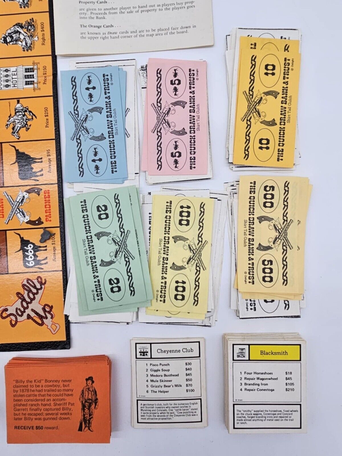 Vintage 1983 The Great Stampede West Monopoly Board Game - COMPLETE