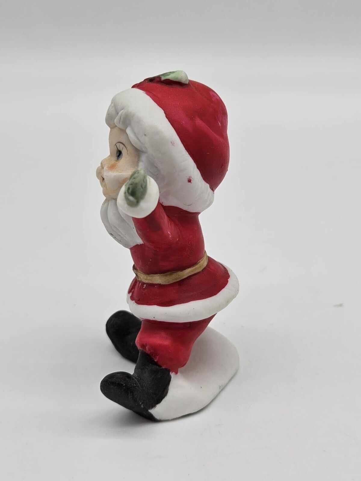 Vintage Christmas Lefton Child Santa Claus Figurine Collectors Edition