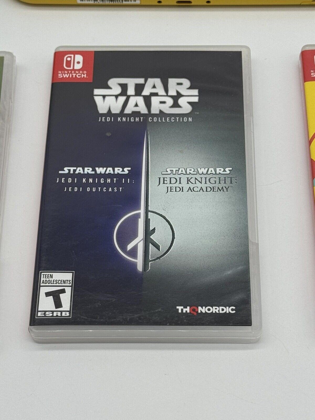 Nintendo Switch Lite Yellow Handheld Console Lot w/ Case, Charger, Games & MORE