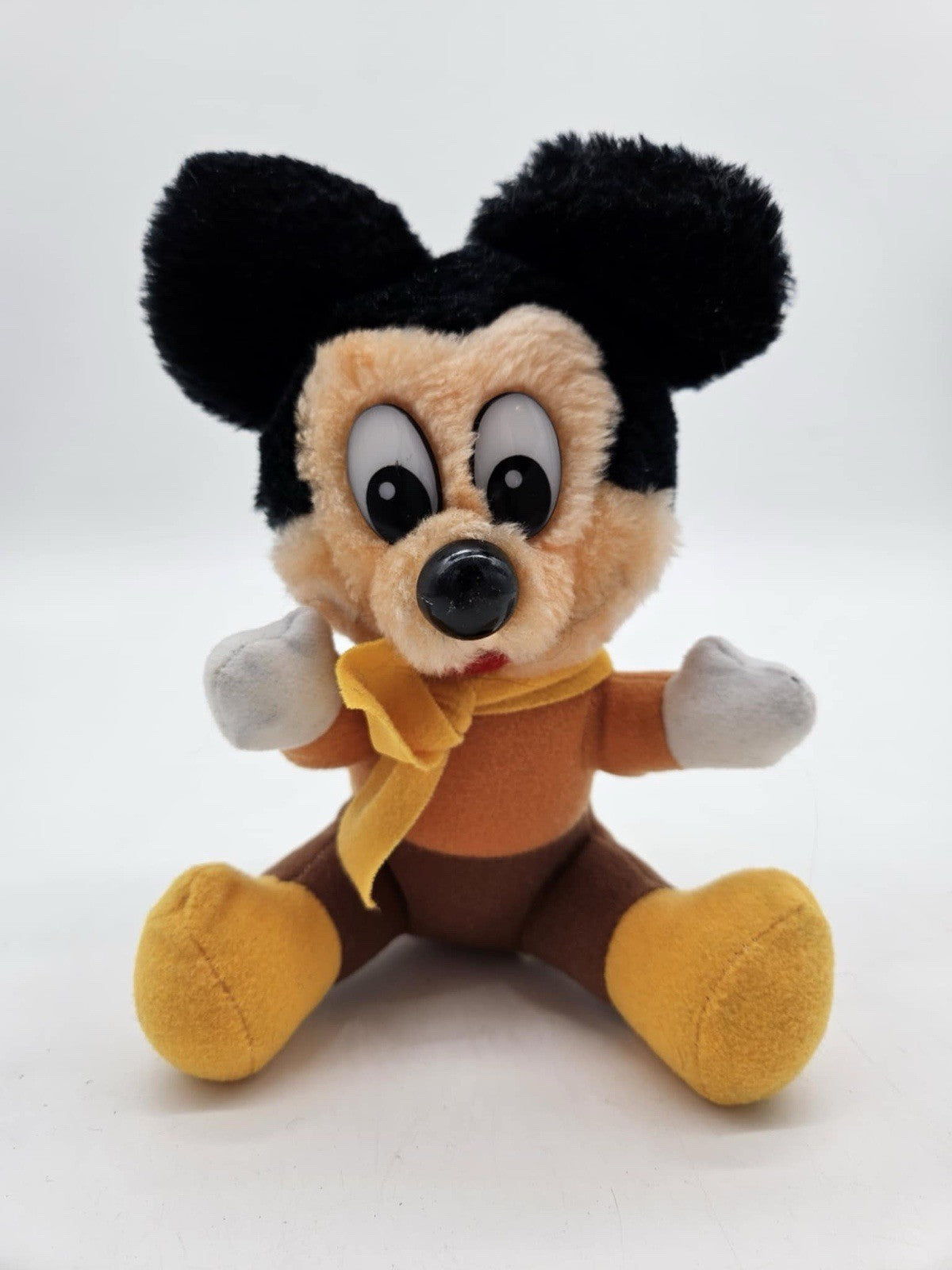 Vintage Disney Original Mickey Mouse Christmas Carol Plush 8" Tiny Tim Korea