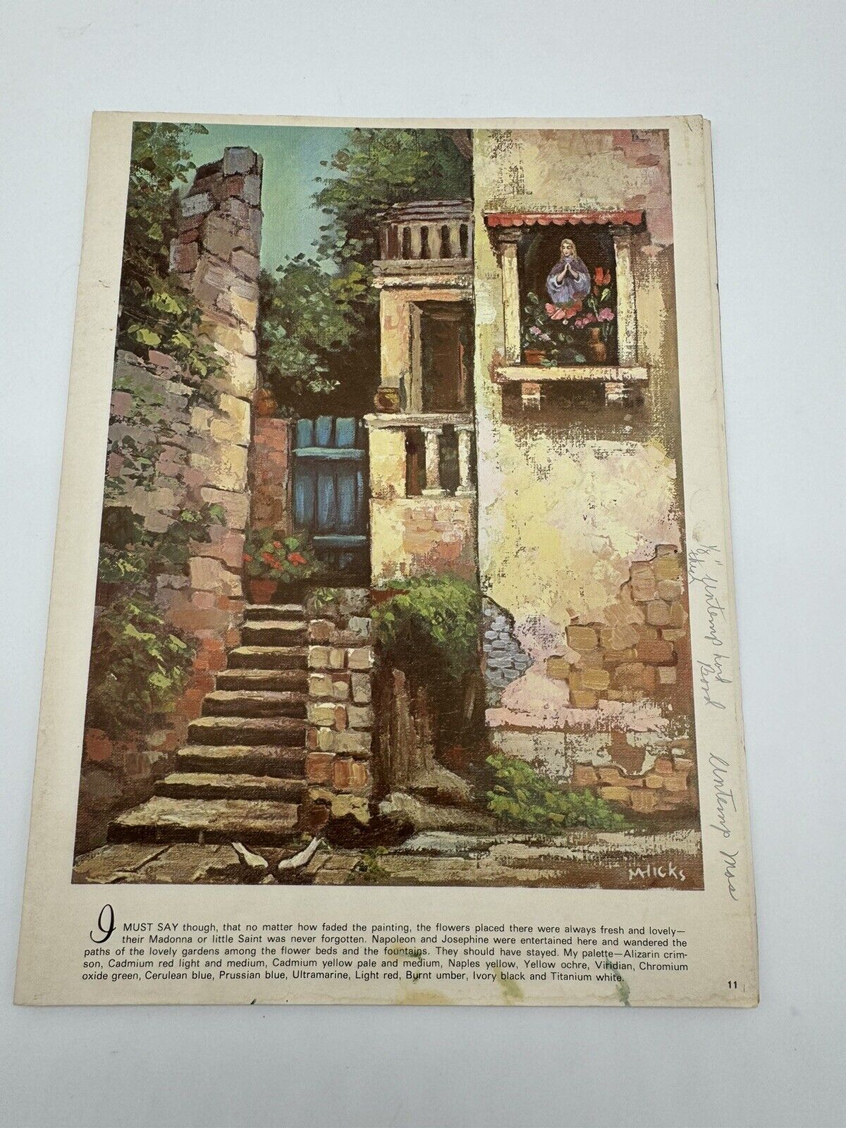 My Adventures in Europe by Mary E. Hicks Vintage Art Book 127 Walter T. Foster