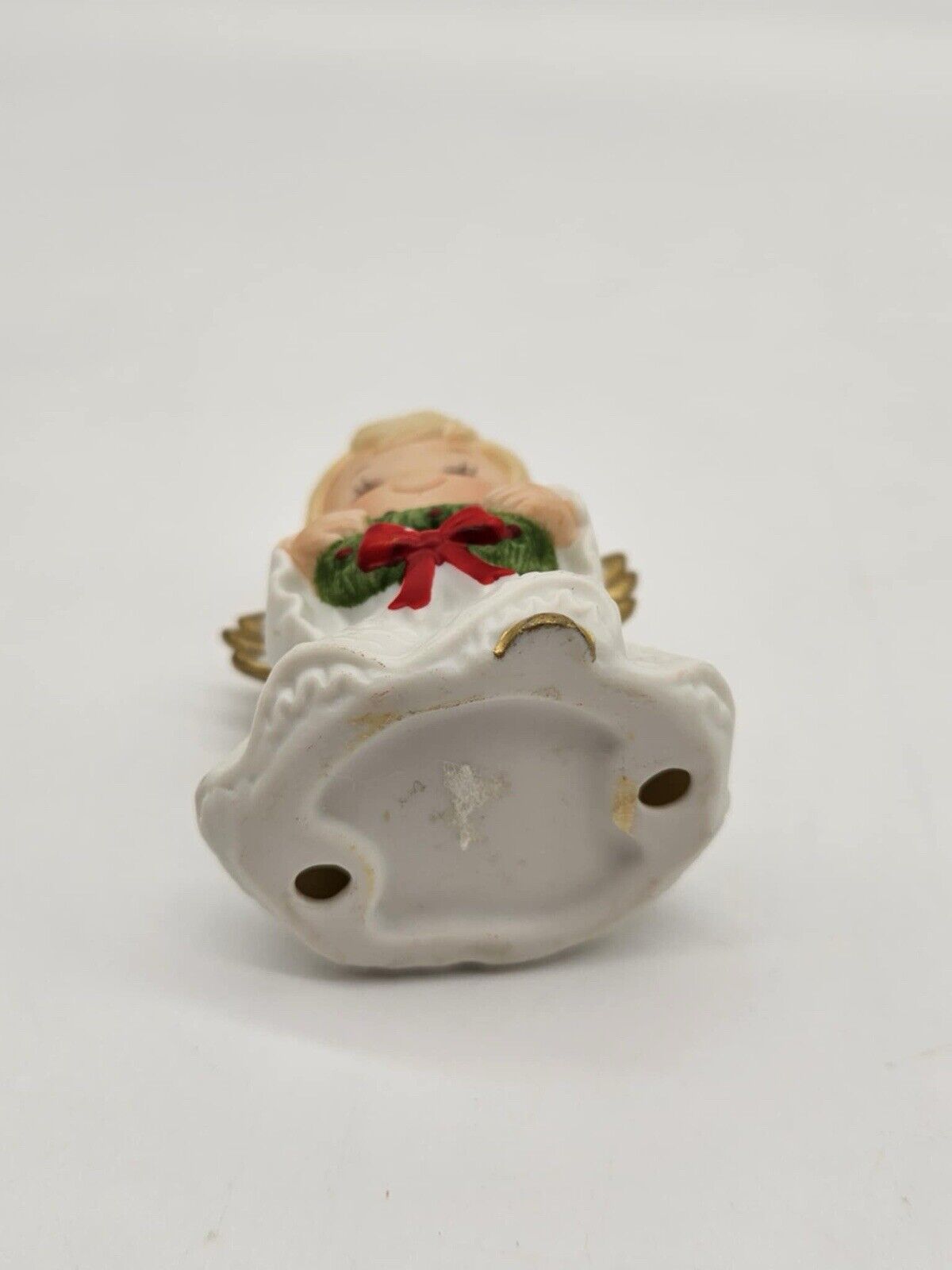 Enesco Ruth Morehead Holly Babes 1984 Angel with Wreath  RARE