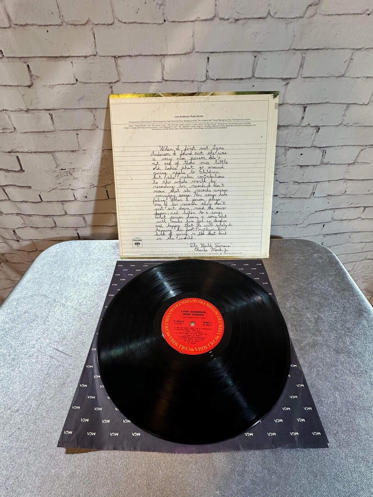 Lynn Anderson - Rose Garden Vinyl LP Album - CBS S 64333