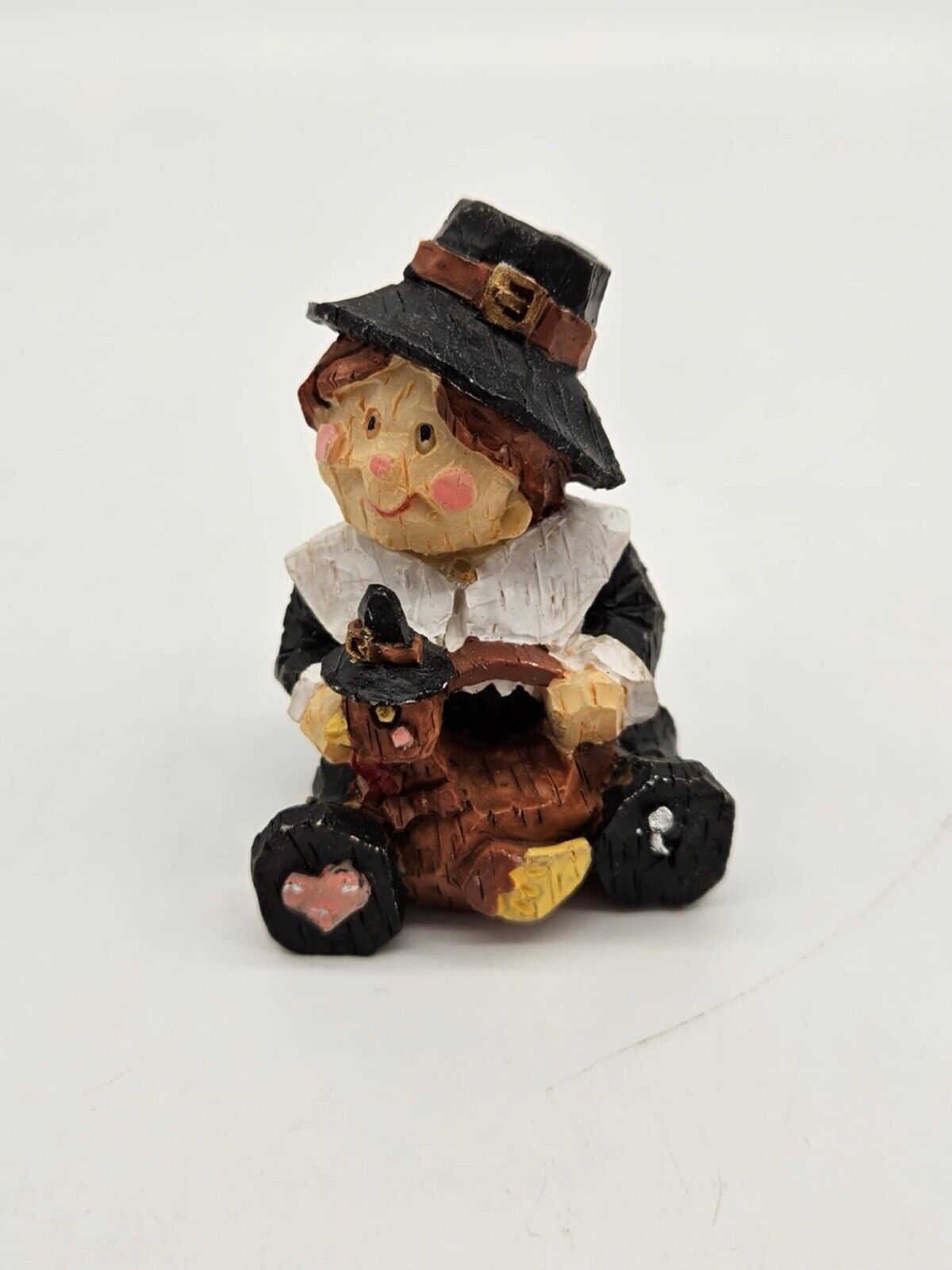 Fall Autumn Harvest Decor - Pilgrim Shelf Sitter