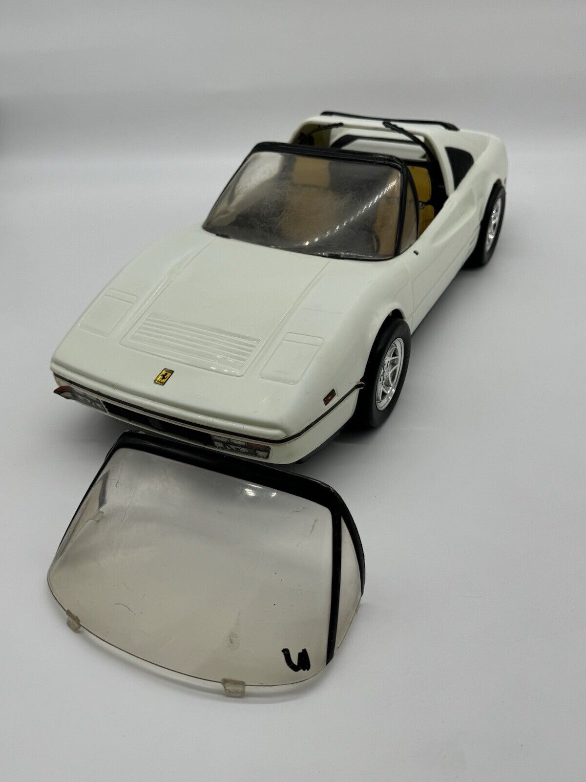 VINTAGE 1986 BARBIE Doll Car White FERRARI 328 GTS Mattel (w/ Xtra Windshield)