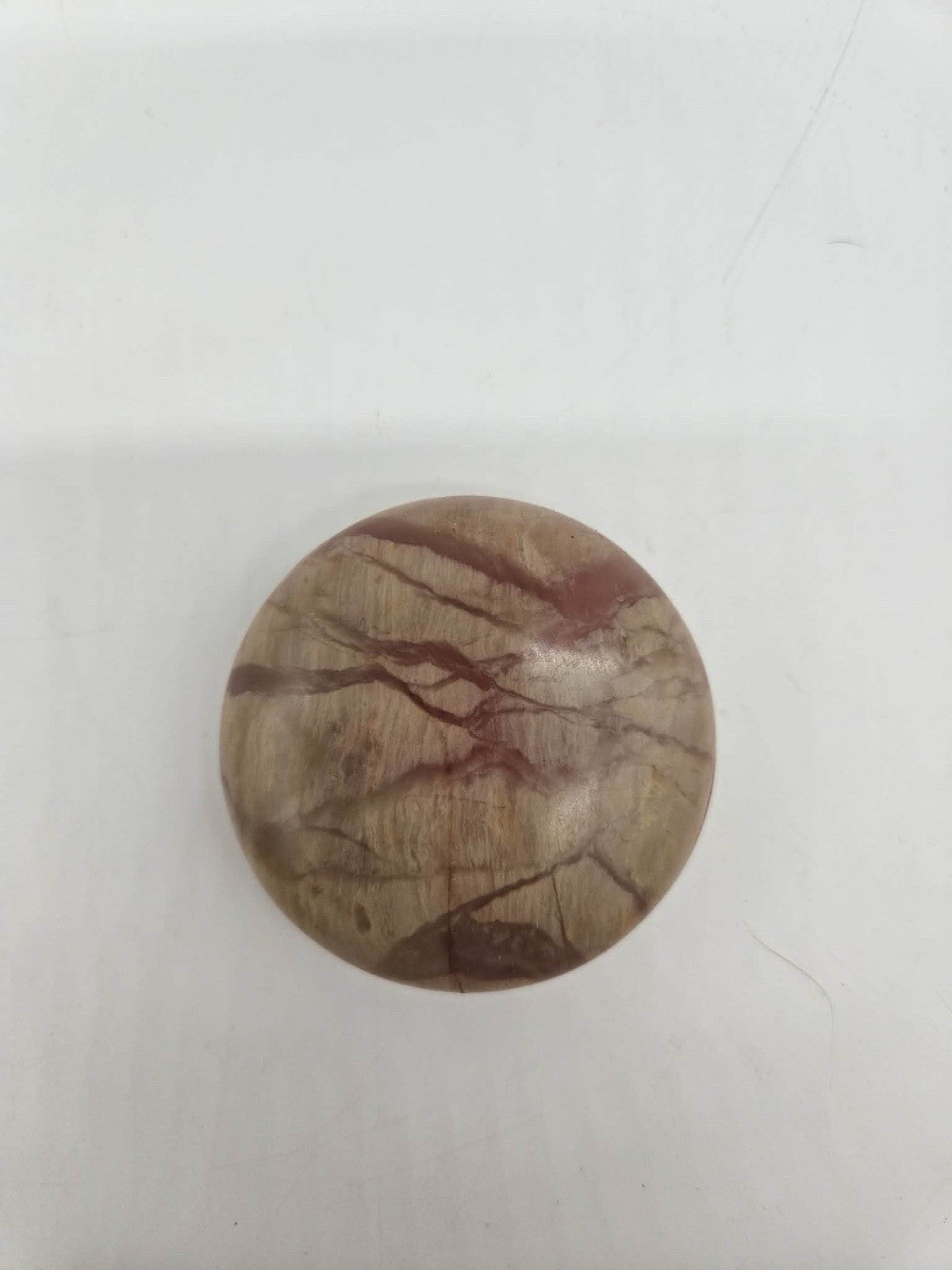 Vintage Shoushan Dragon Seal Stone with Red Ink Paste in Stone Container