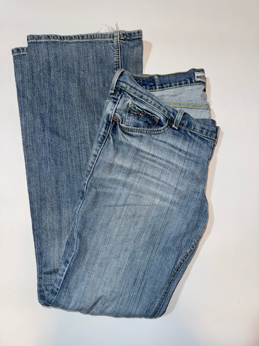Hollister SoCal Stretch Flare Leg Medium Wash Jeans Women's Size 5S