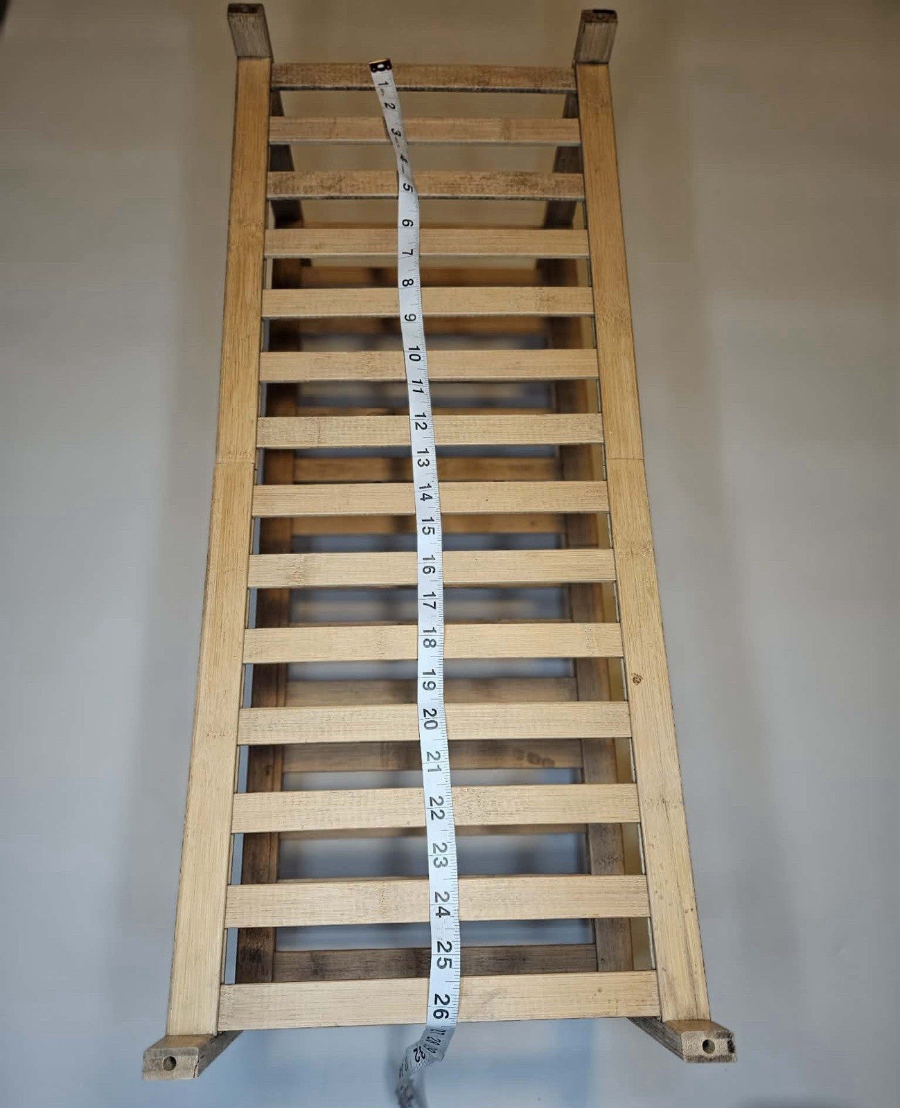 Folding Wooden Slatted Shelf Insert / Ventilated Storage Rack 26”