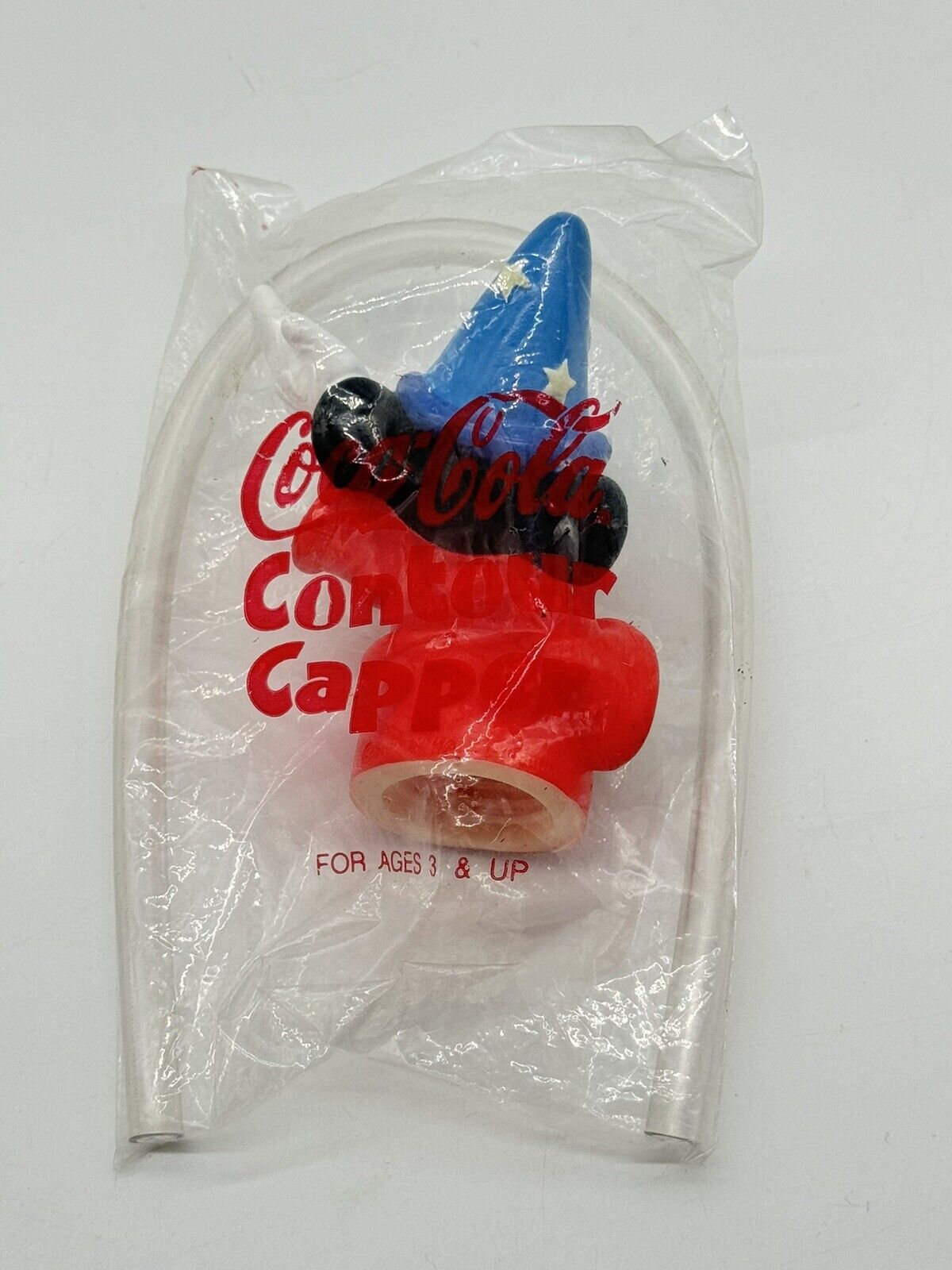 Disney Sorcerer Mickey Bottle Contour Capper with Straw New in Package