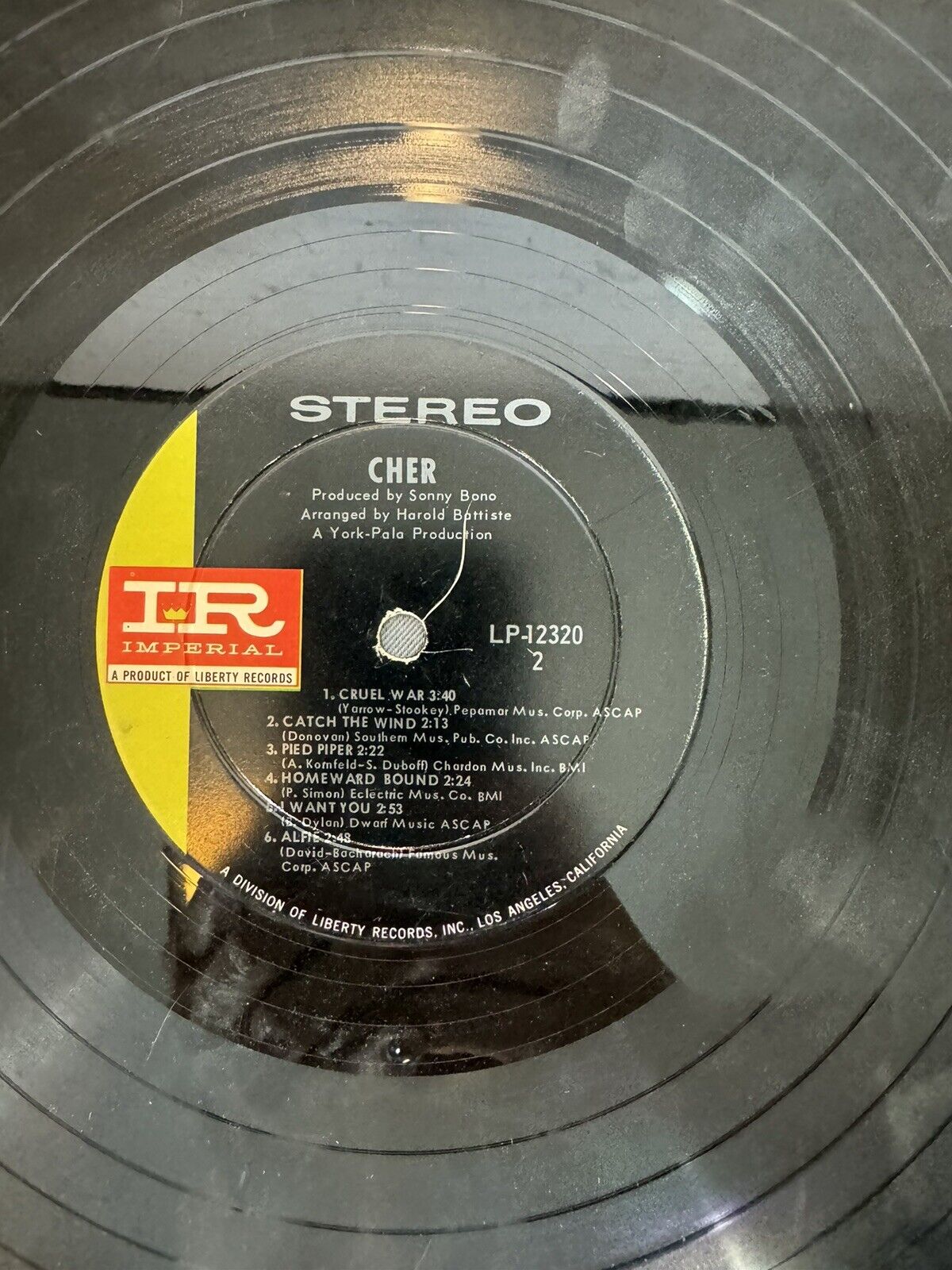 CHER--INCLUDES SUNNY AND ALFIE--VINYL ALBUM