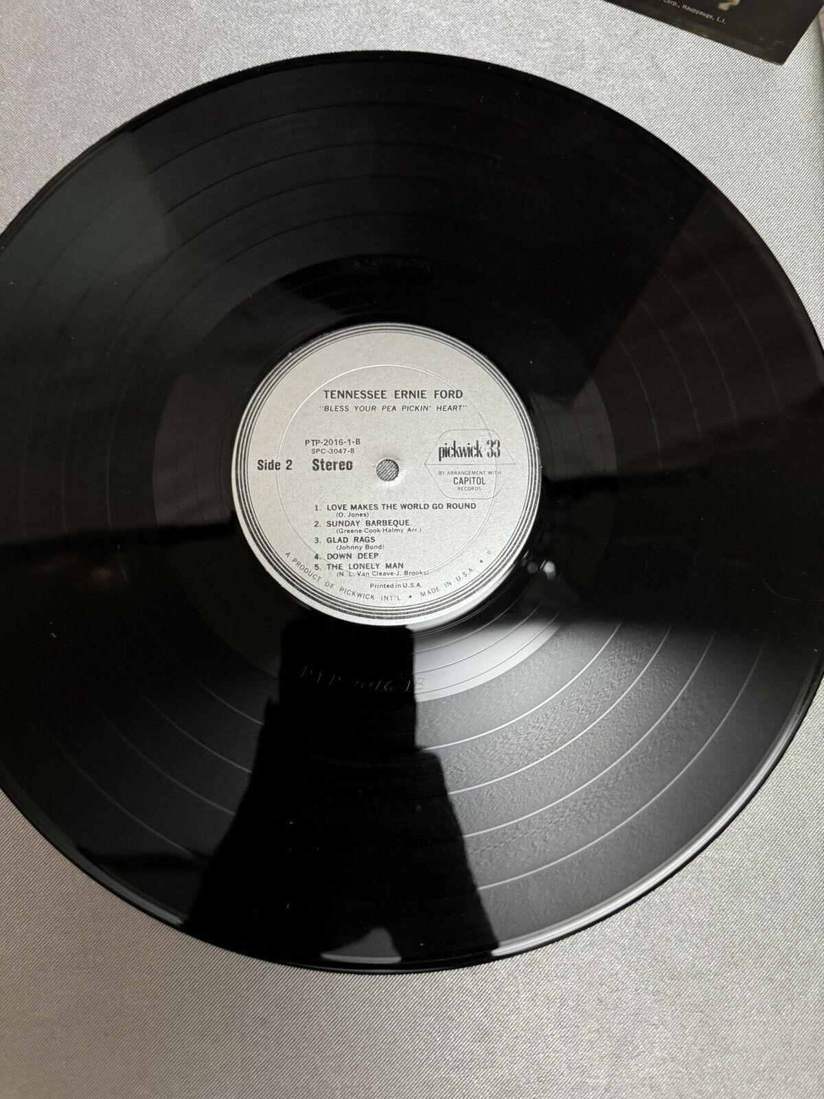 Tennessee Ernie Ford Vinyl - I Love You So Much It Hurts Me - Pickwick  1967