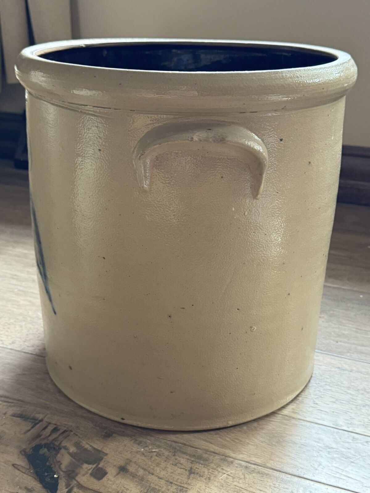 Red Wing Antique 5 gallon Salt Glaze Stoneware Crock – Blue Leaf Decorated