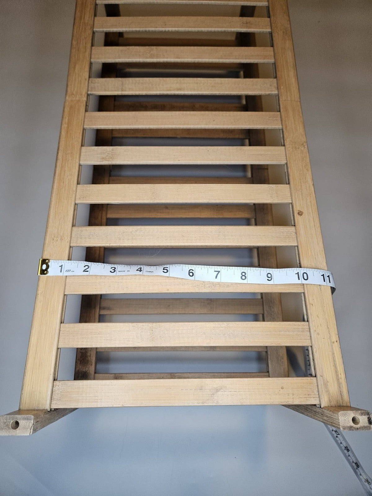 Folding Wooden Slatted Shelf Insert / Ventilated Storage Rack 26”