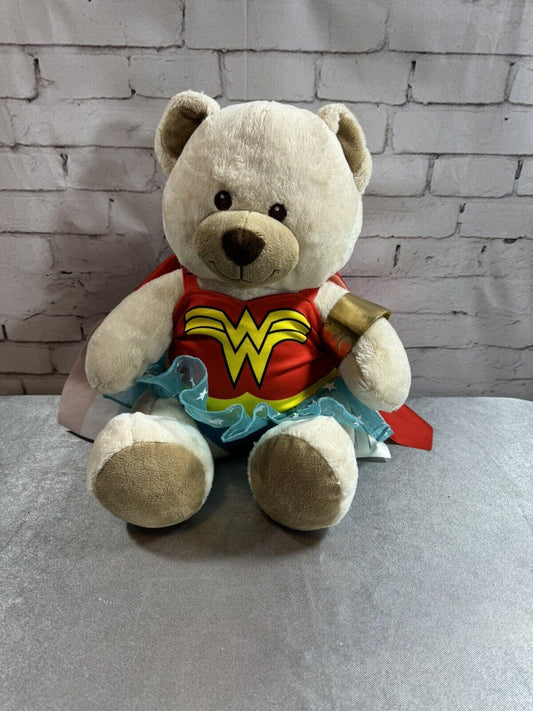 Build a Bear Wonder Woman DC Comics With Dress & Cape Plush Stuffed Animal CTY FNF