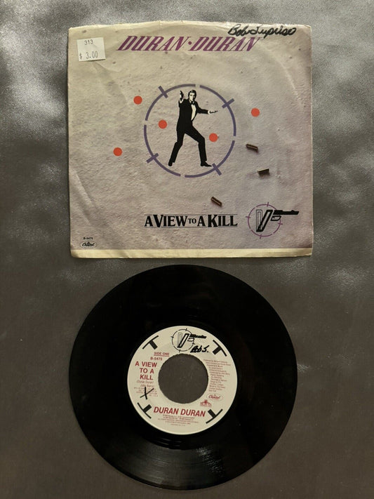 1985 Duran Duran A View to Kill  James Bond Movie Song SINGLE 45 RPM 7 VINYL EP