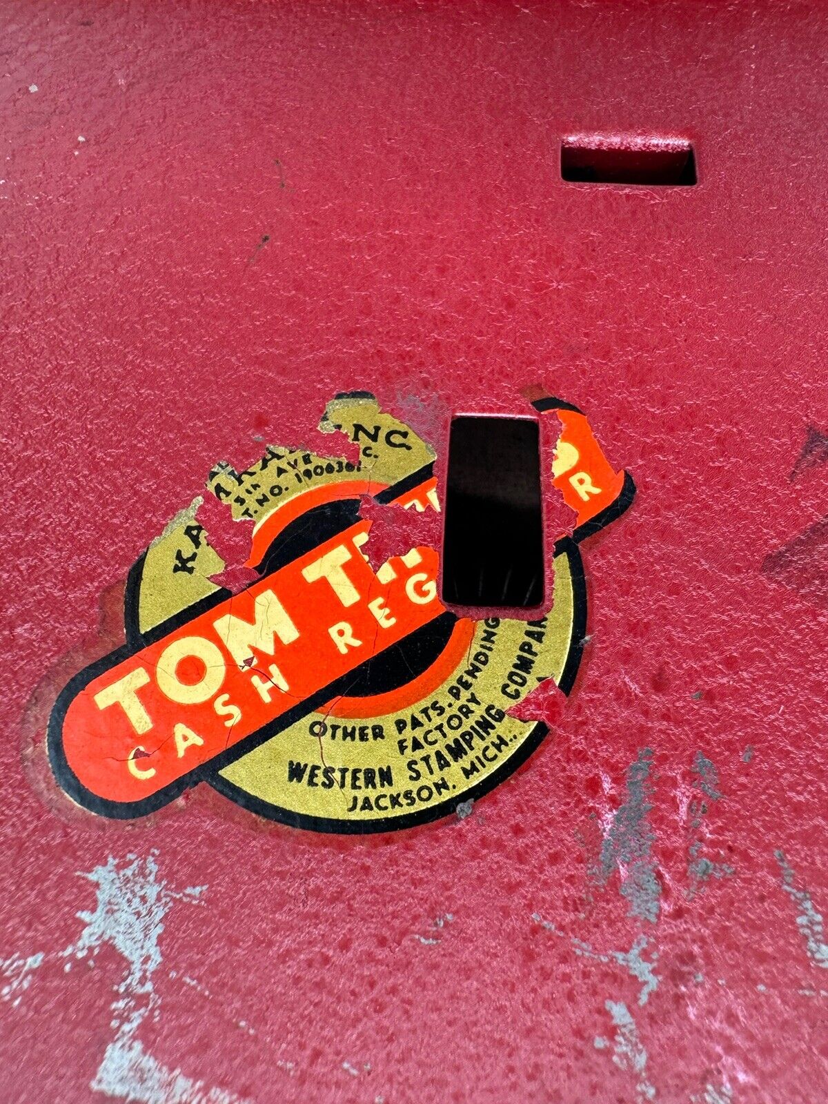 Vintage Metal Cash Register Tom Thumb Cinderalla Mfg Co 190638 ~ Working ~ FNF