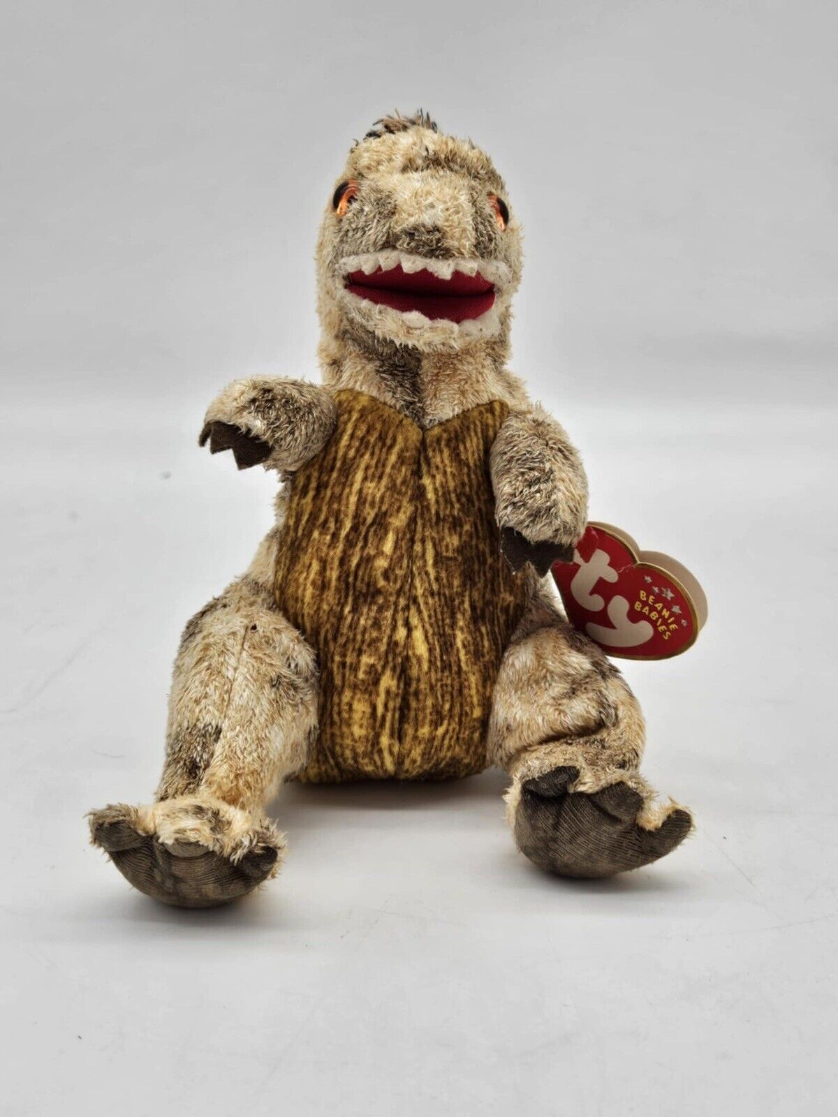 TY Beanie Babies Toothy Tyrannosaurus Rex Dinosaur Plush 2002