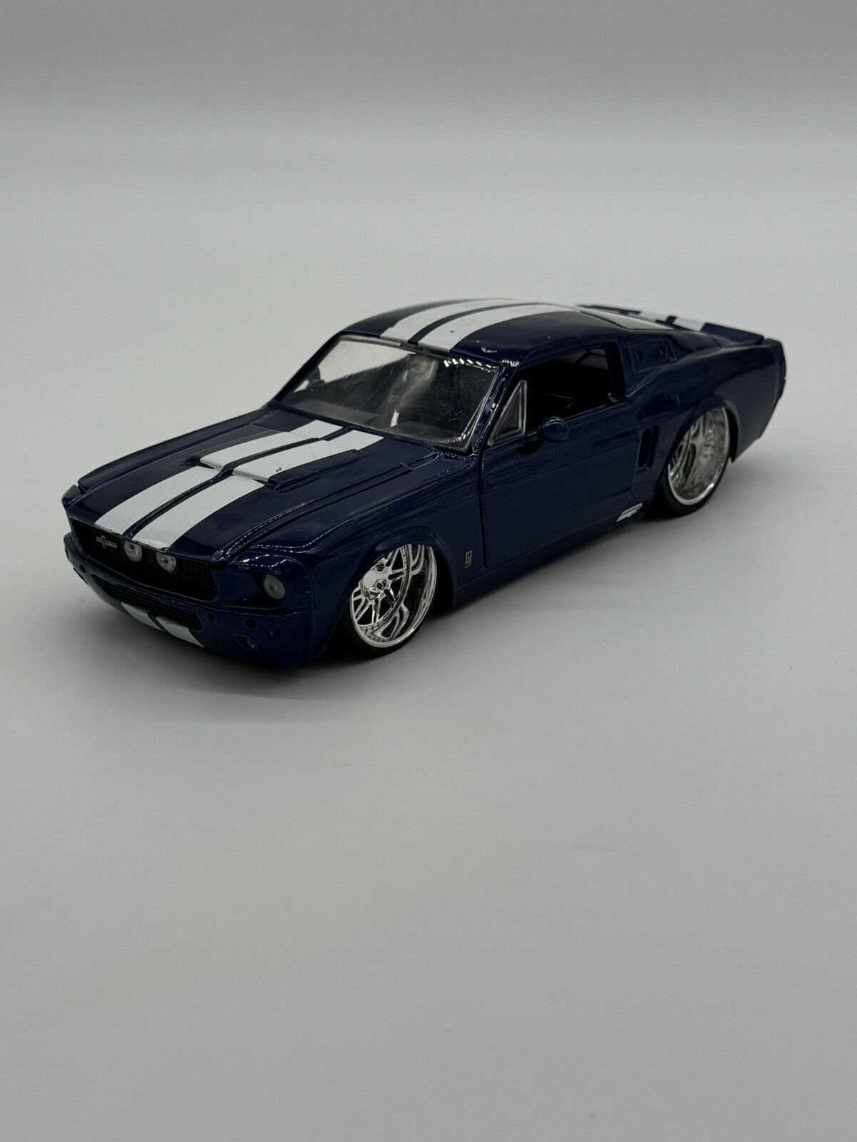 Jada 1:24 Big Time Muscle 1967 Shelby GT500 Blue Diecast Model Car 33865 New