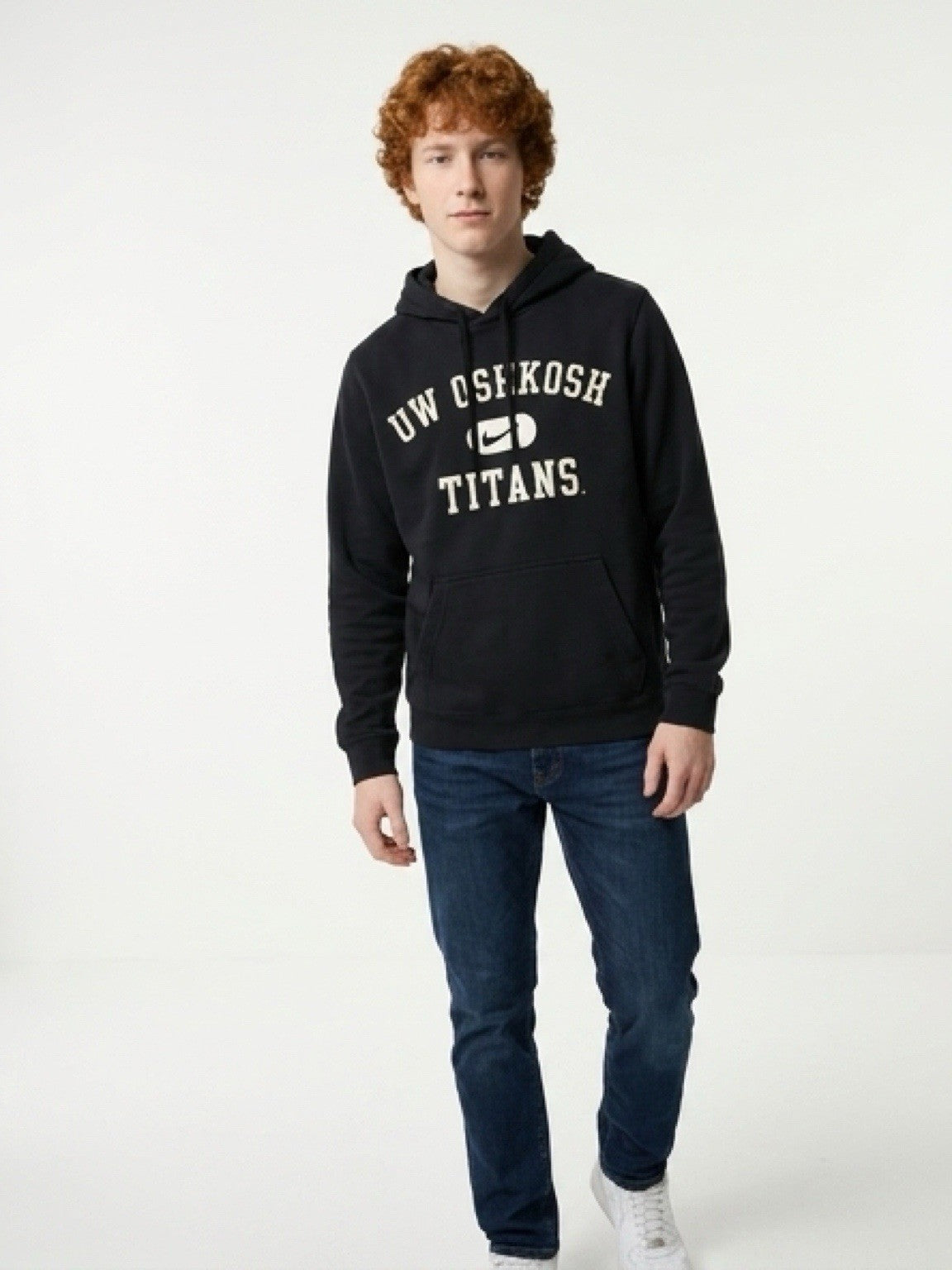 Nike UW Oshkosh Titans Hoodie Navy Pullover Sweatshirt Men’s Small