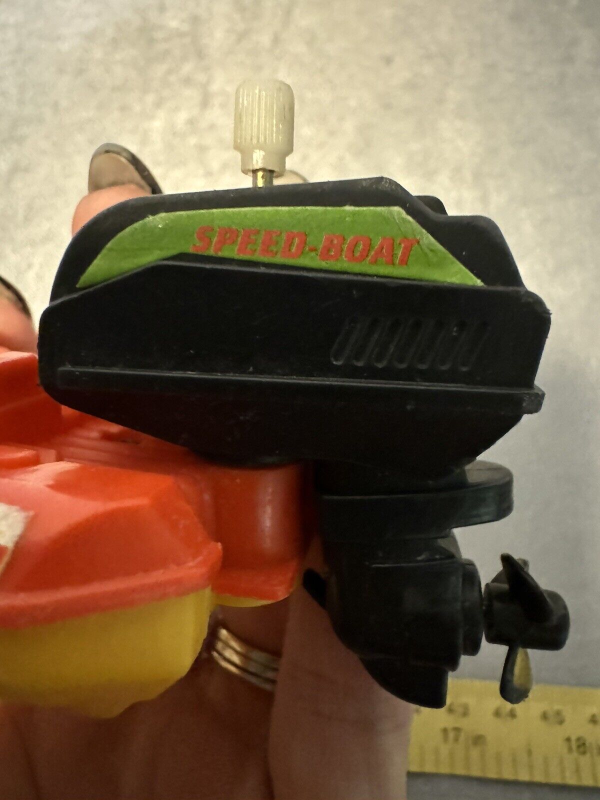 Plastic Wind Up Vintage Boat Toy WORKING 005