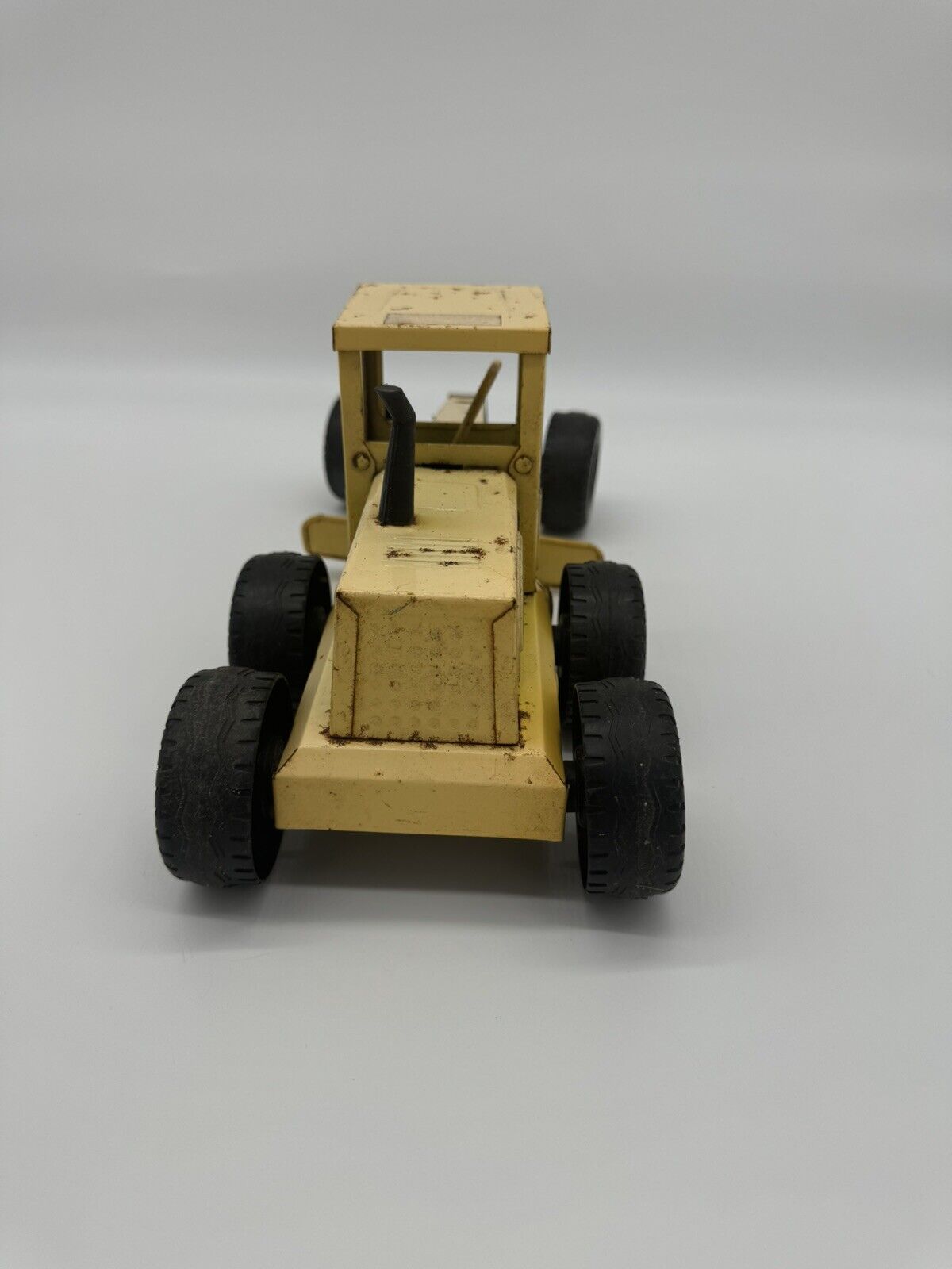 Funrise Hard Hat VINTAGE Road Grader Pressed Steel 1/16 scale toy