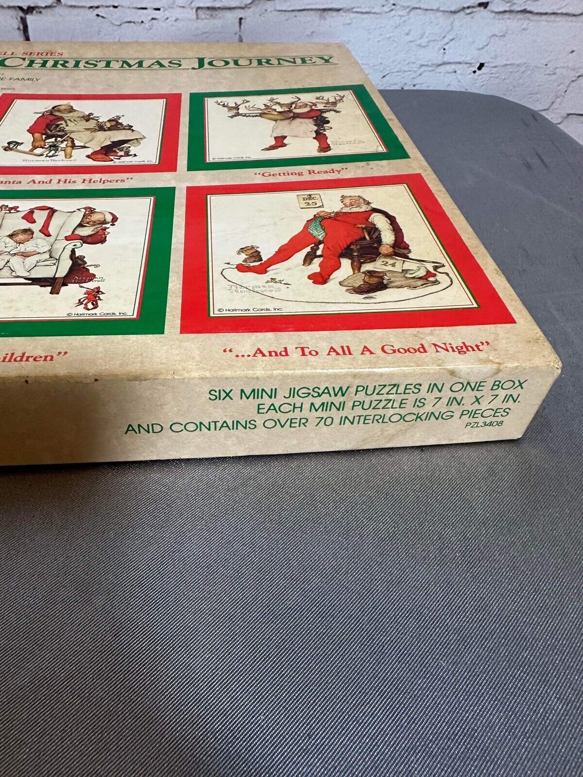 VINTAGE SPRINGBOK NORMAN ROCKWELL SANTA'S CHRISTMAS JOURNEY 420 PIECE PUZZLE VGM