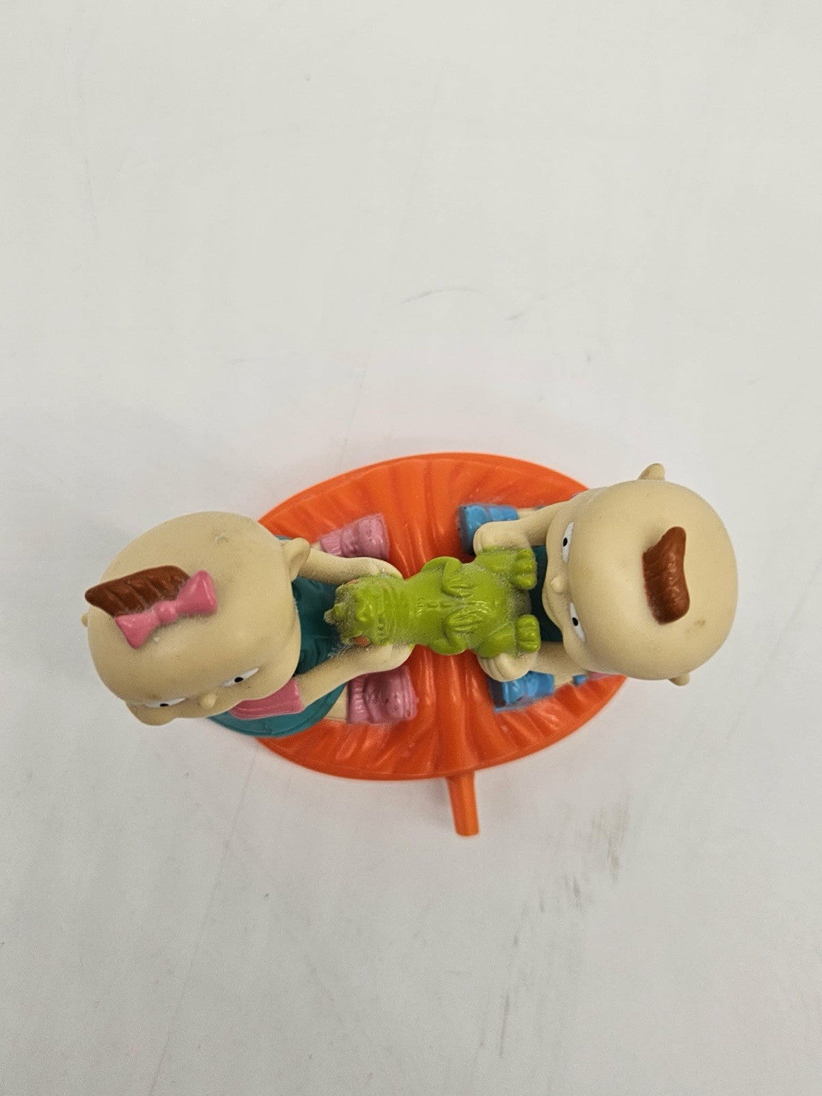 1998 Wind-Up Phil & Lil Tug-O-War 3.5" Burger King Action Figure Rugrats Tested