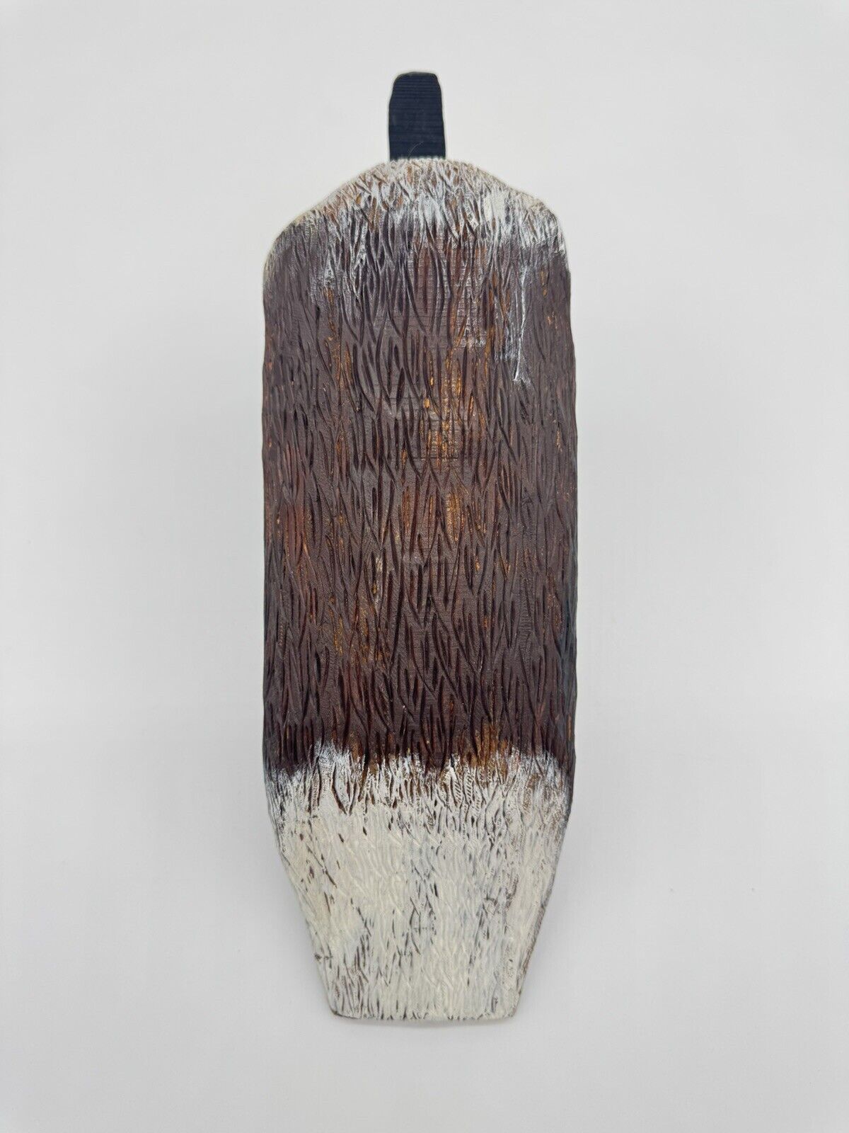 Duck Decoy Hand Carved Wooden Hand Painted glass eyes Vintage Unknown Origin