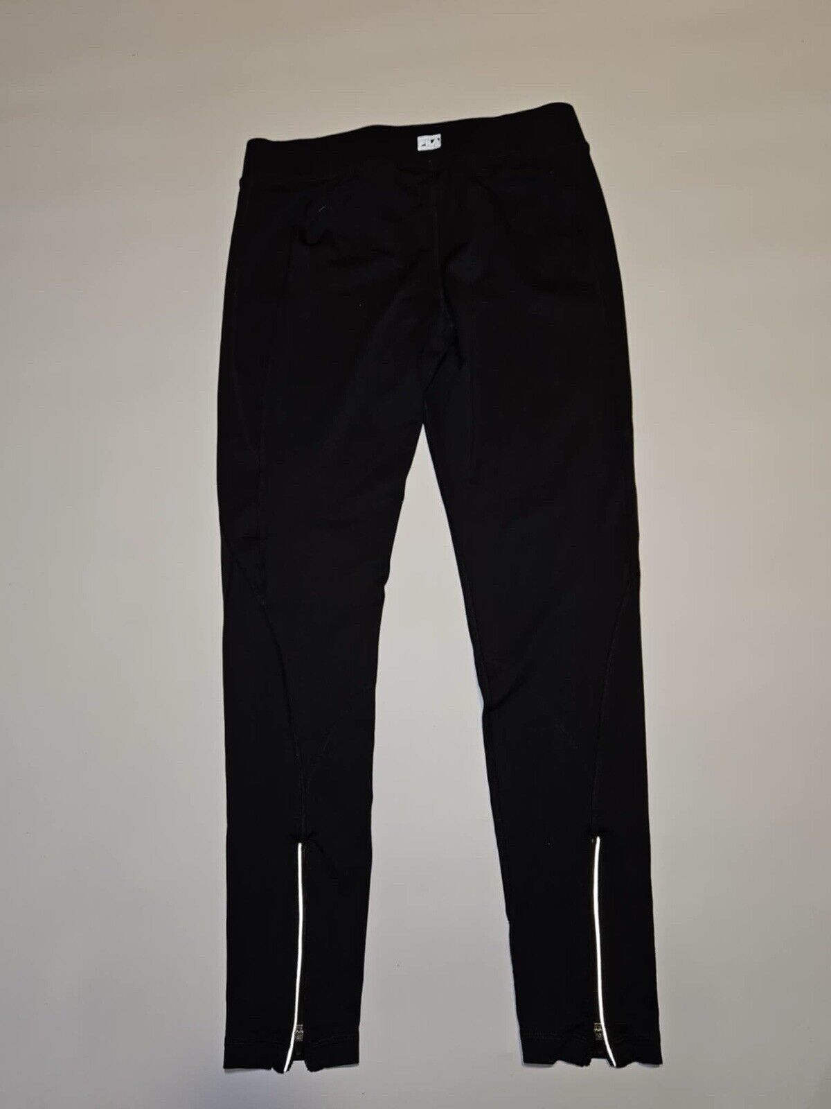 Fila Sport Running Compression Leggings Full Length Zip Leg Black Women's Medium