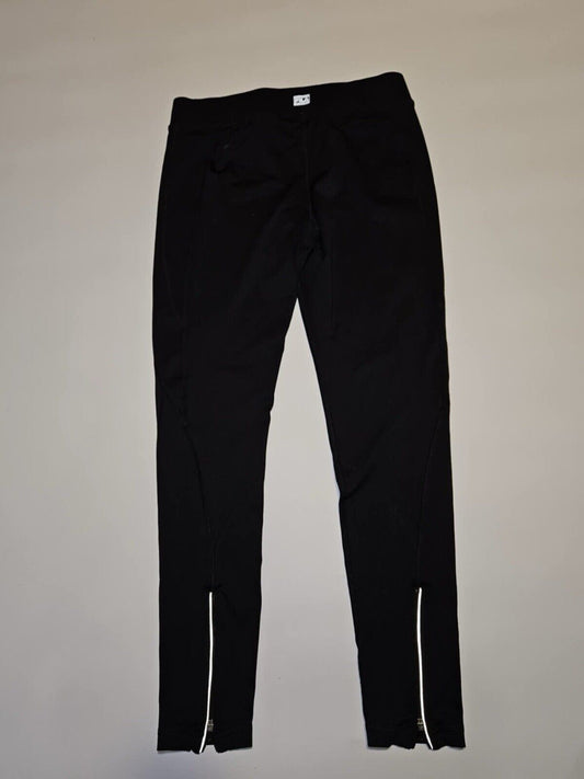 Fila Sport Running Compression Leggings Full Length Zip Leg Black Women's Medium