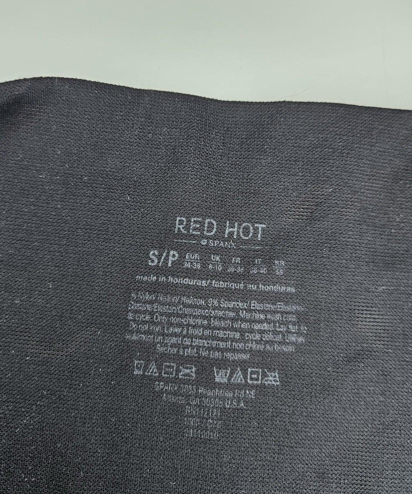 Red Hot by SPANX Black High-Waist Leggings Size S/P