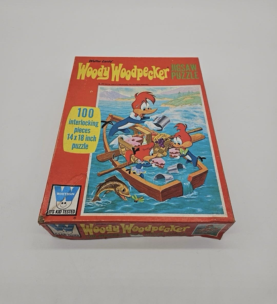Vintage Walter Lantz Woody Woodpecker 100 Piece Jigsaw Puzzle 1972 Complete