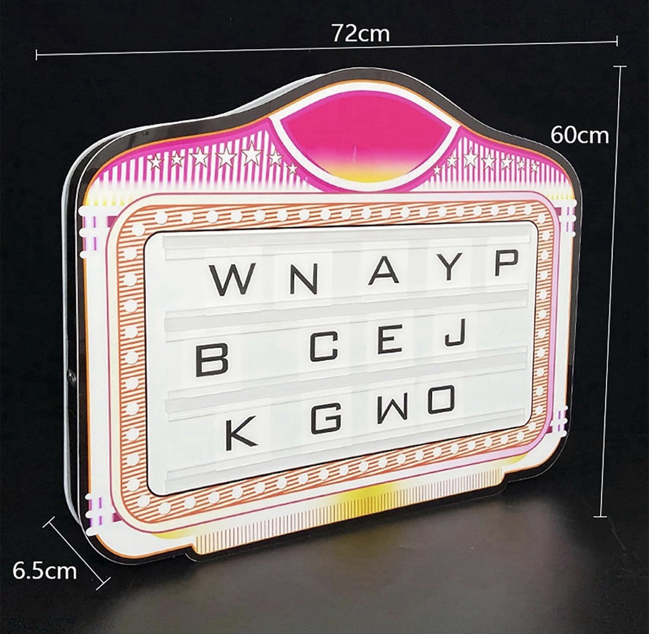 NEW Cinema Light Box LED Letter Bottle Presenter Letters/Numbers Board W/ Remote